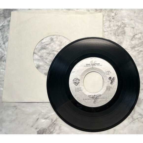 Eric Clapton See What Love Can Do / Shes Waiting 45 Classic Rock 80s Vinyl - Picture 3 of 6